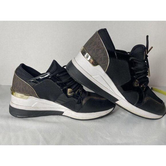 Michael Kors Women's Liv Trainer Signature Logo Sneakers 9.5 - Picture 1 of 7